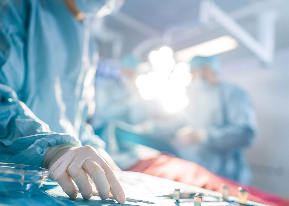 doctors setting up for surgery